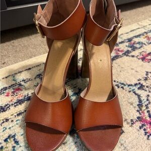 Madden Girl Tan Heeled Sandals